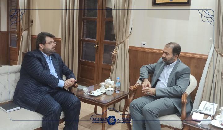 دیدار رئیس اتاق بازرگانی اصفهان و استاندار