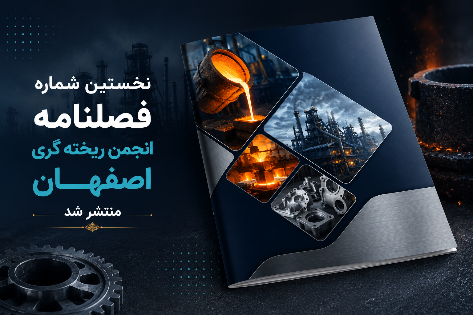نخستین فصلنامه انجمن ریخته‌گری اصفهان منتشر شد